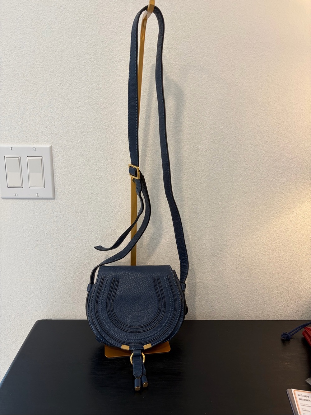 Authentic Chloe Mini Marcie Saddle Bag Crossbody